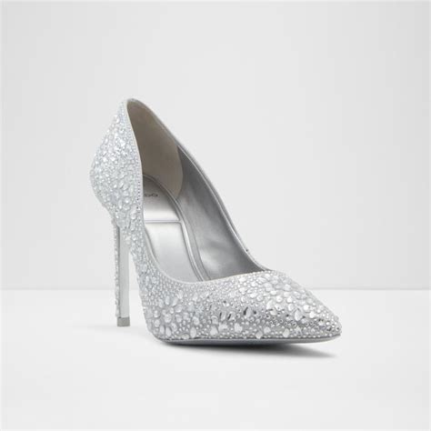 silver shoes aldo|aldo shoes silver heels.